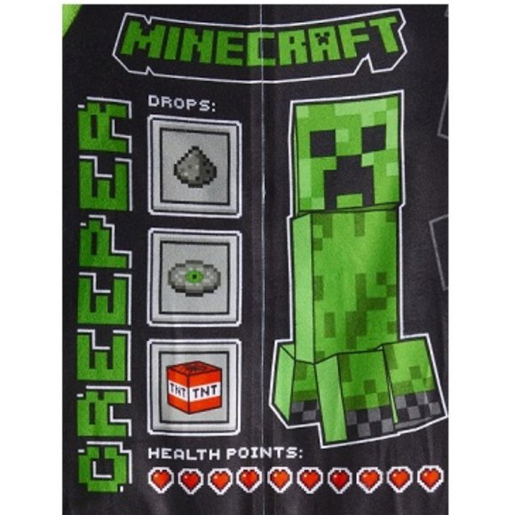 Minecraft 1 Piece Pajama Sleeper - Boy or Girl - Size 10/12 - Picture 3 of 3